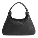 Load image into Gallery viewer, Handmade Woven Original Leather Bag-Black
