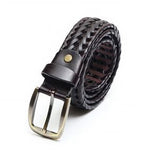 Load image into Gallery viewer, Stylish Braided Men&#39;s Leather Belt-Brown Color
