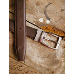Load image into Gallery viewer, Castelo Premium Quality Reversible Mens Leather Belt

