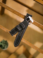 Load image into Gallery viewer, Standard 22mm-Handmade Leather Watch Strap-Croco Style
