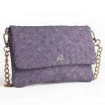 Load image into Gallery viewer, Woven Dreams Fold Over Cross Body Leather Clutch
