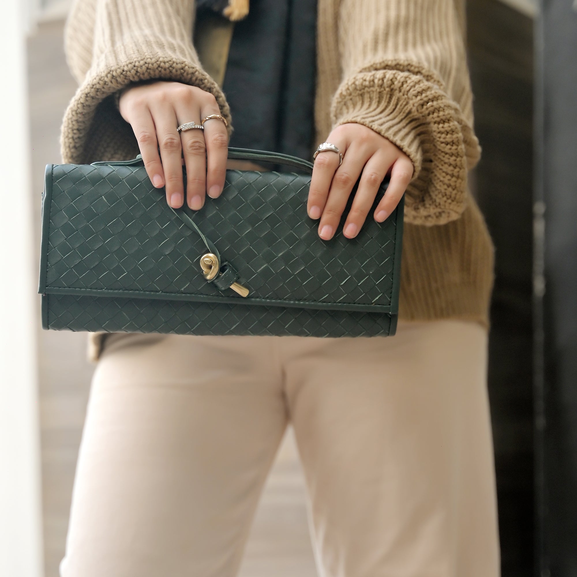 The Knot Handwoven Clutch