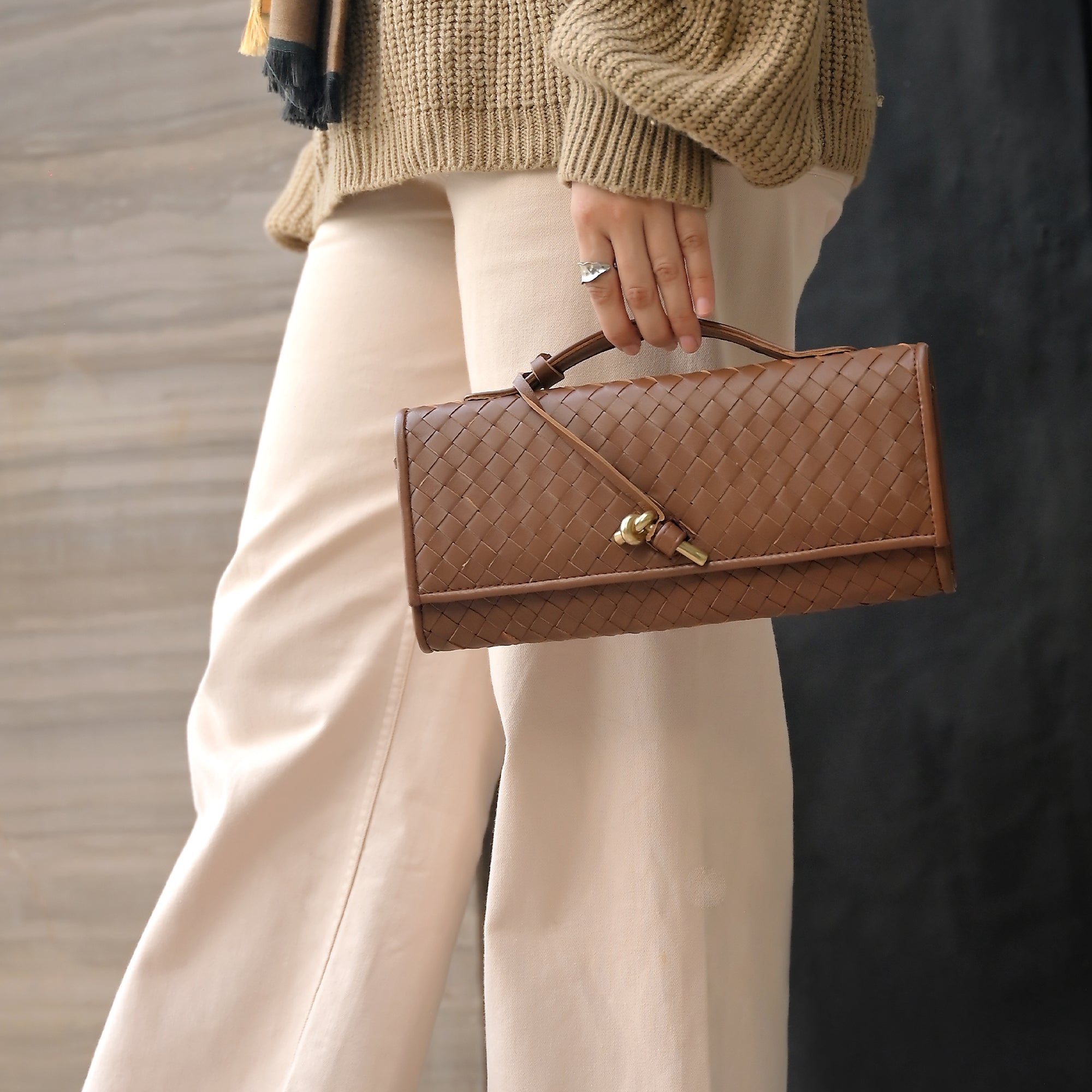 The Knot Handwoven Clutch