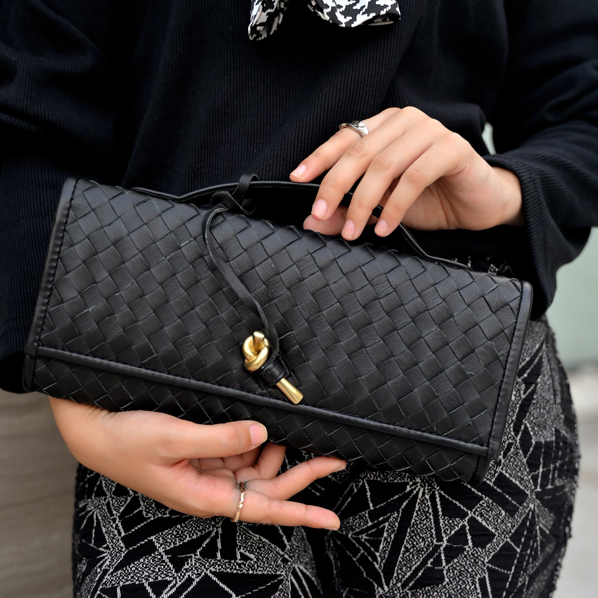 The Knot Handwoven Clutch