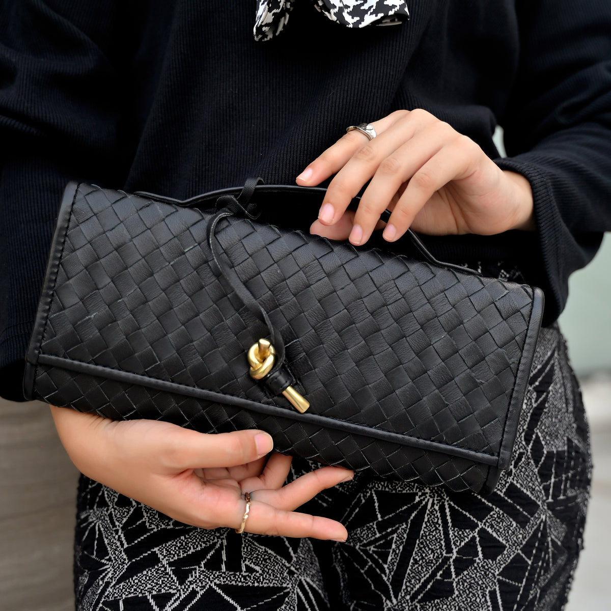 The Knot Handwoven Clutch