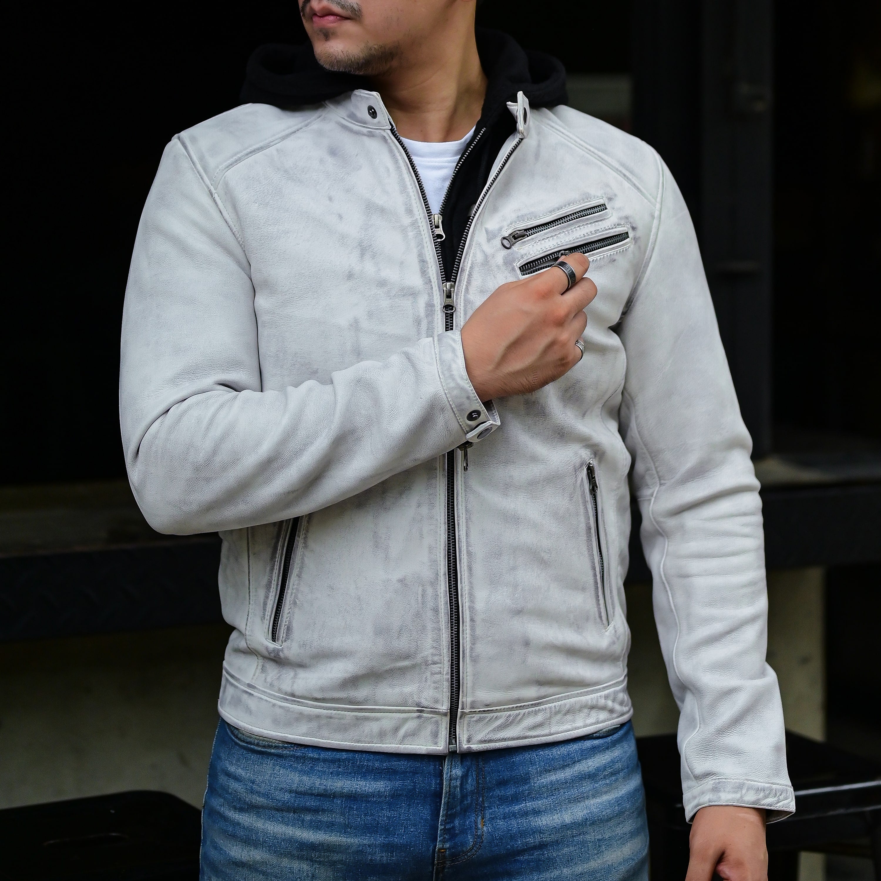 Casual jacket with hood online