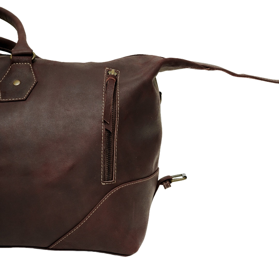 The Weekender Travel Leather Duffle Bag