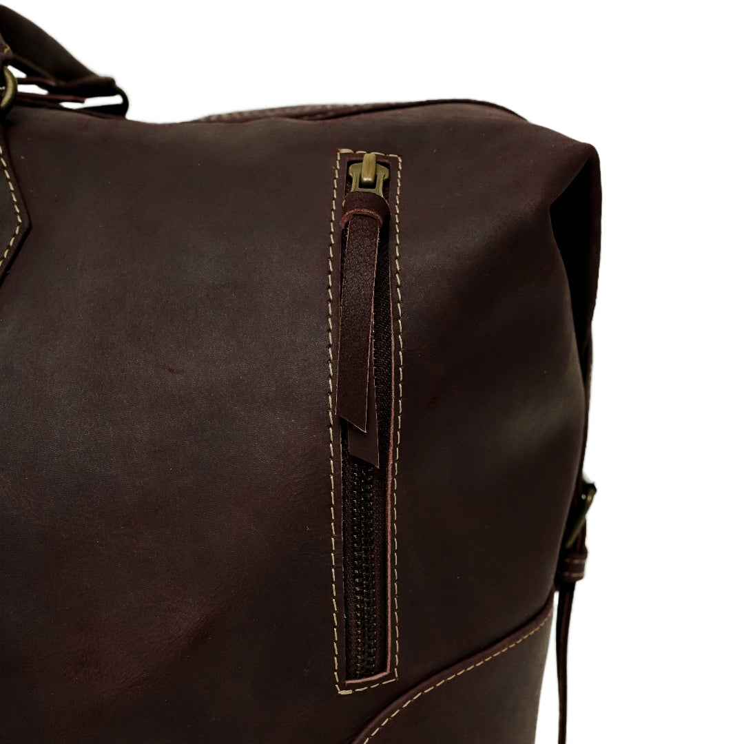 The Weekender Travel Leather Duffle Bag