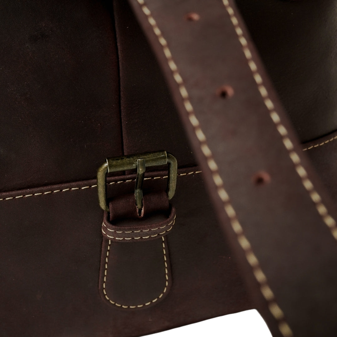 The Weekender Travel Leather Duffle Bag