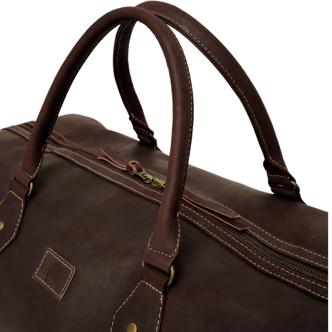 The Weekender Travel Leather Duffle Bag