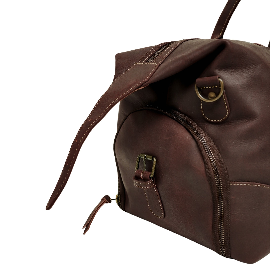 The Weekender Travel Leather Duffle Bag