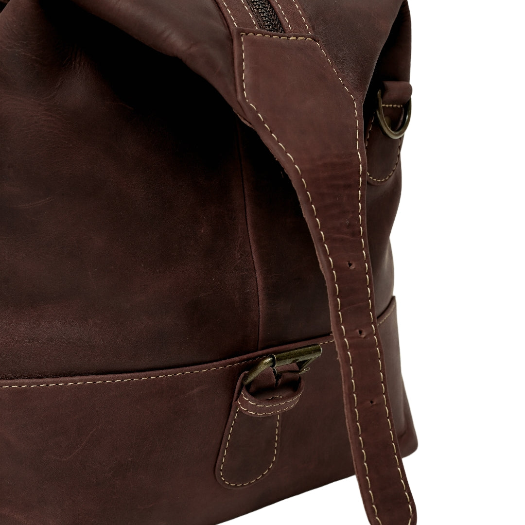 The Weekender Travel Leather Duffle Bag