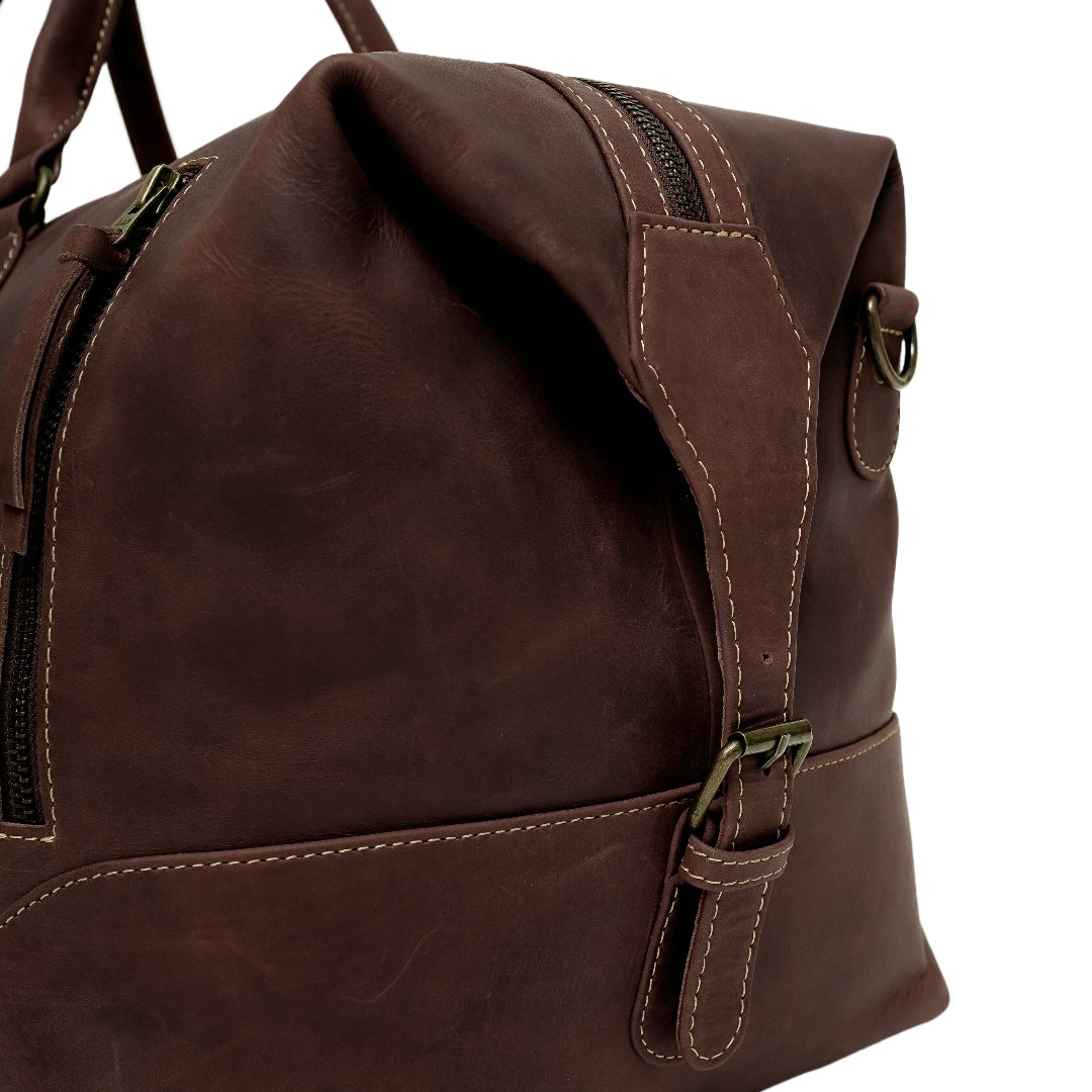 The Weekender Travel Leather Duffle Bag