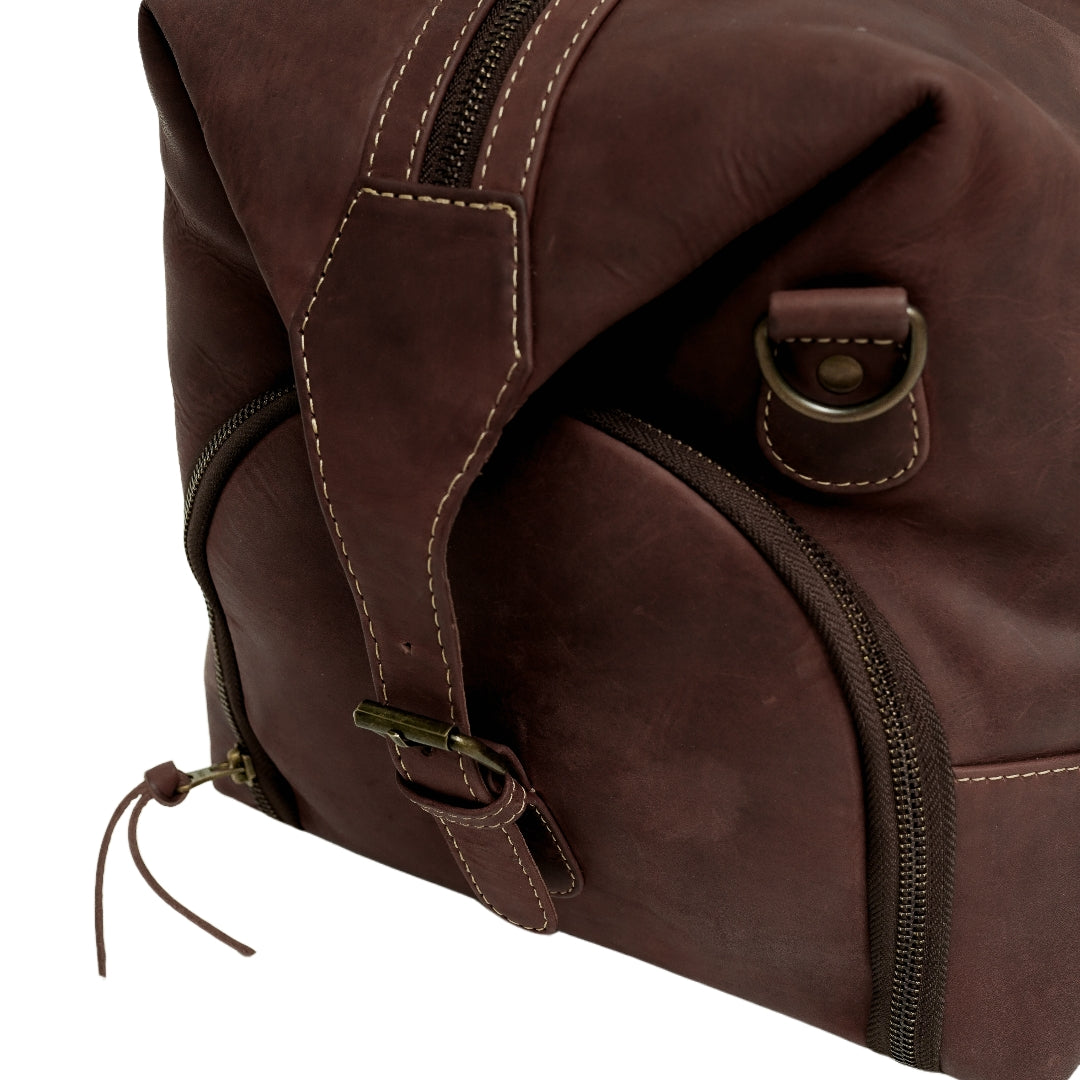 The Weekender Travel Leather Duffle Bag