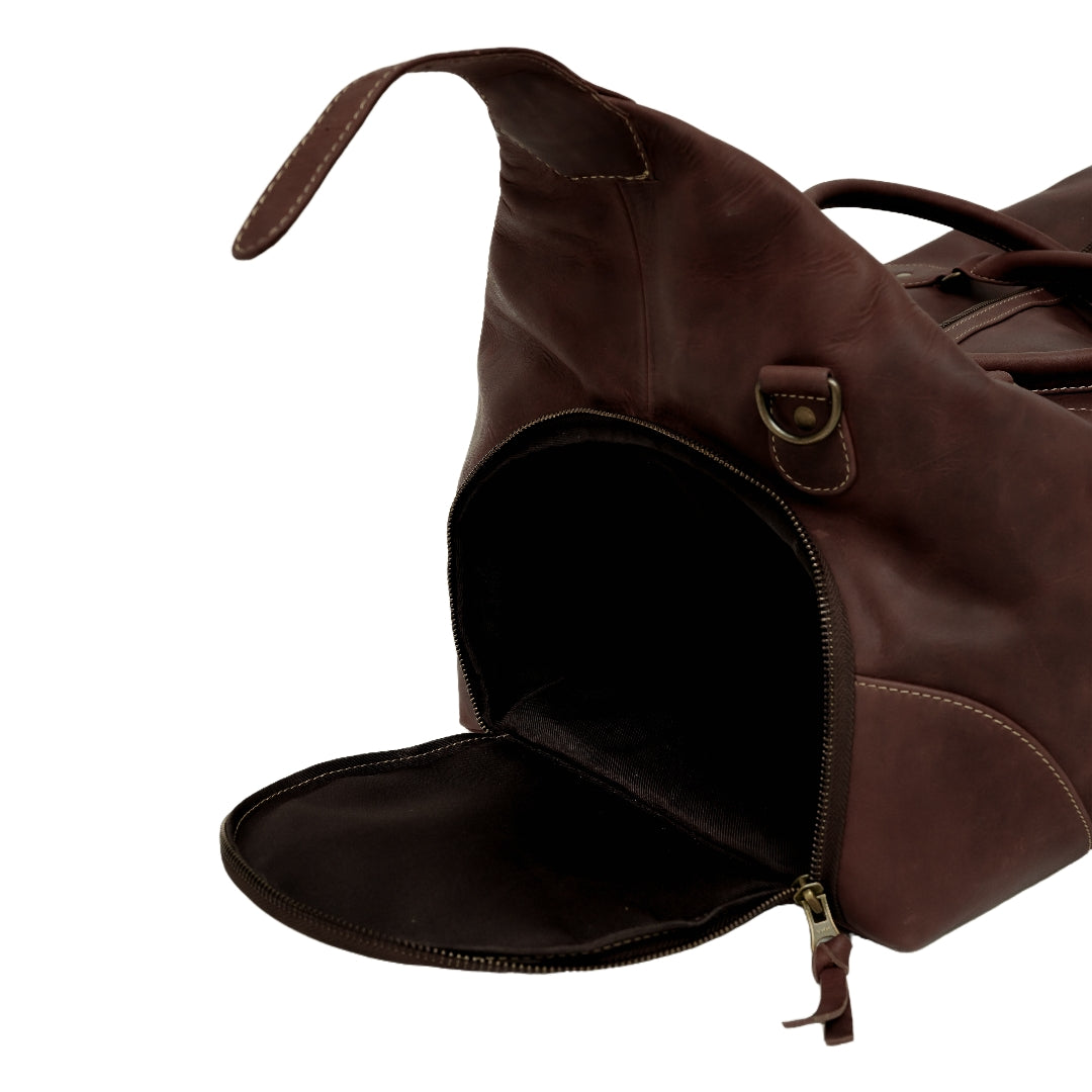 The Weekender Travel Leather Duffle Bag