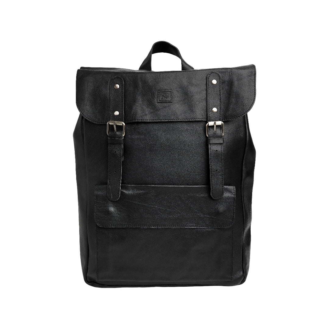 Nomad Vintage Leather Backpack- Black