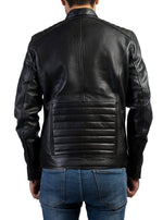 Load image into Gallery viewer, The Bravo Mens Leather Jacket-Black
