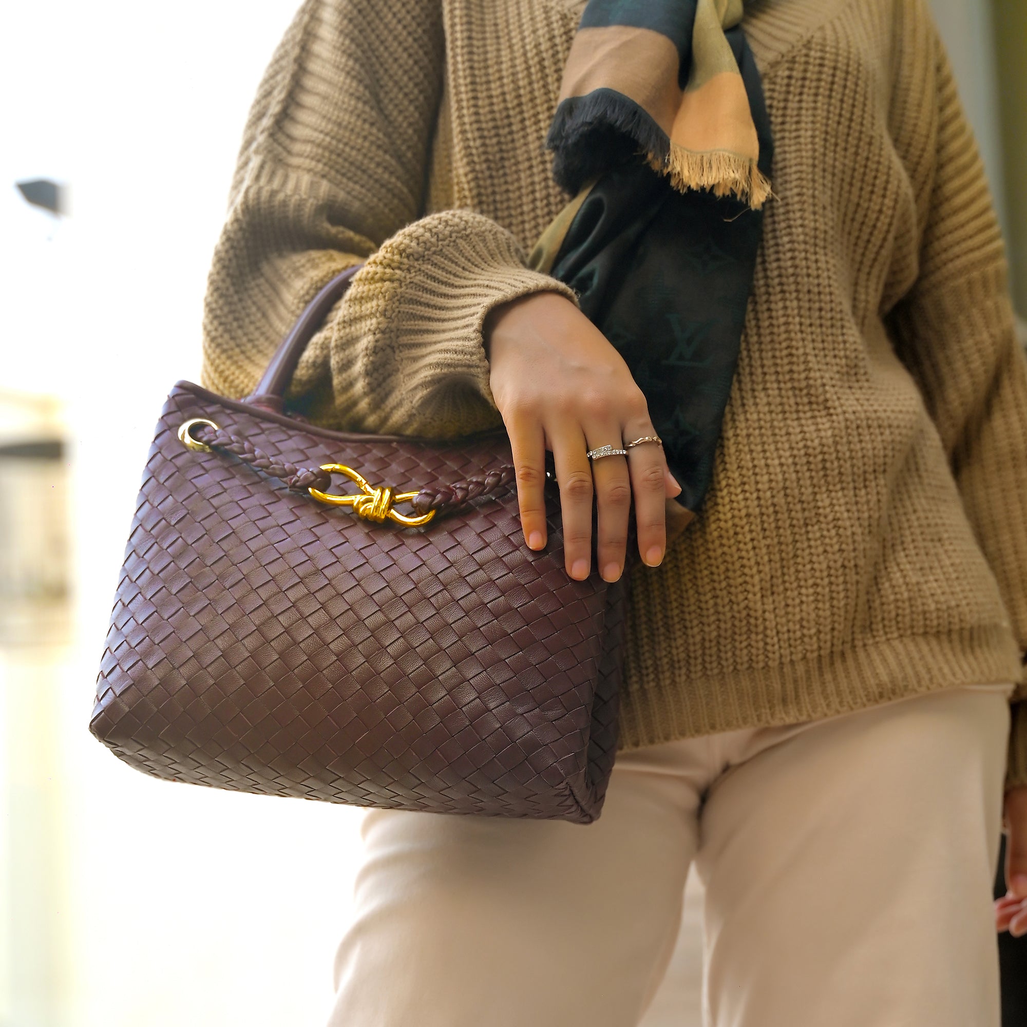 Eight Handwoven Womens Leather Bag