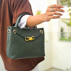 Eight Handwoven Womens Leather Bag