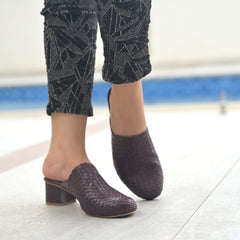 Tana Womens Handwoven Leather Heels