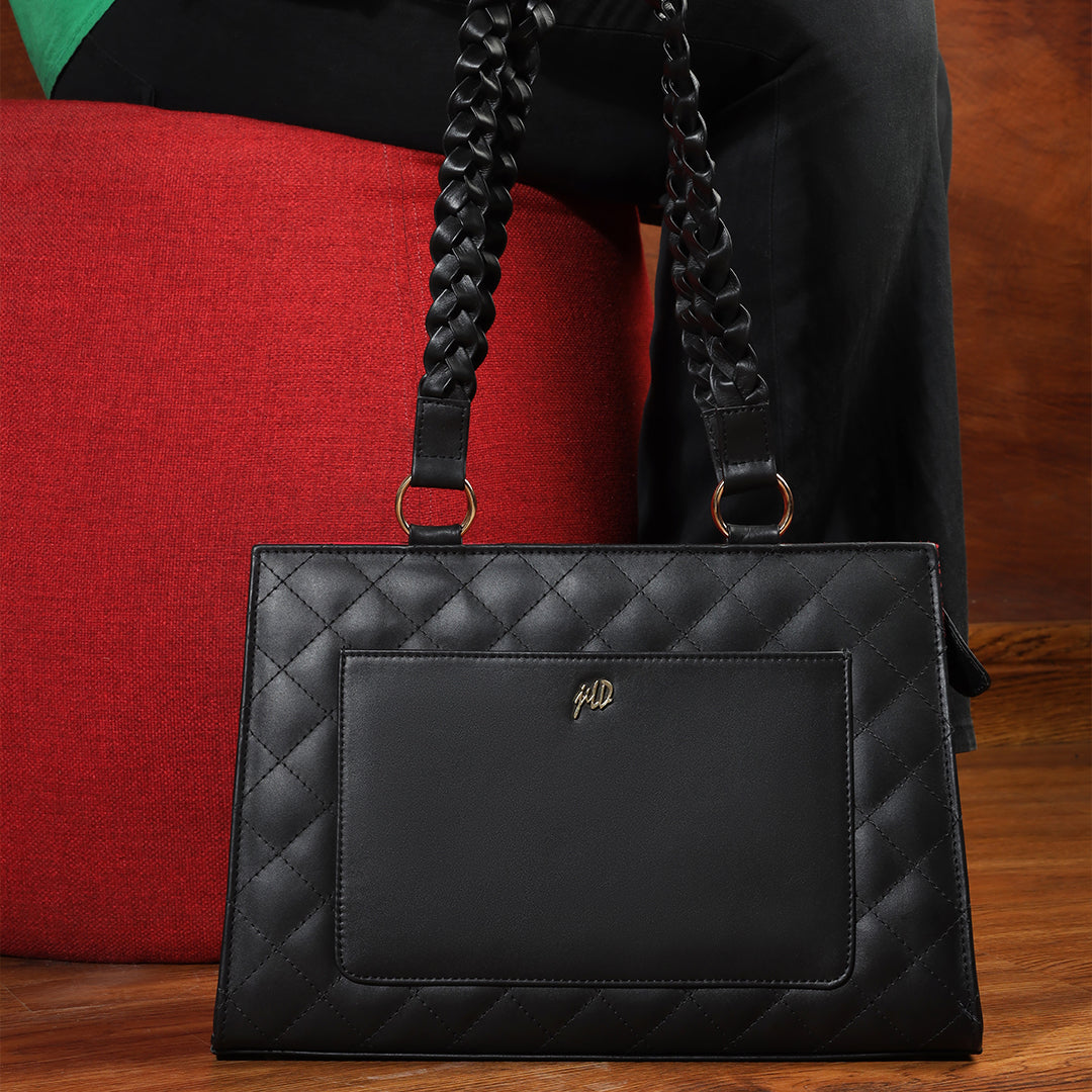 Velvique Leather Tote Bag