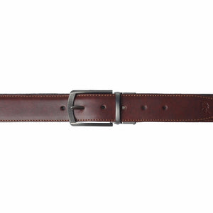 BLACK CHOCOLATE BROWN Double Sided Reversible Men's' Leather Belt