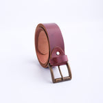 Load image into Gallery viewer, Rustic Leather Casual Jeans Belt For Men - Chestnut Brown
