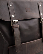 Load image into Gallery viewer, Nomad Vintage Leather Backpack - Dark Brown

