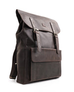 Load image into Gallery viewer, Nomad Vintage Leather Backpack - Dark Brown
