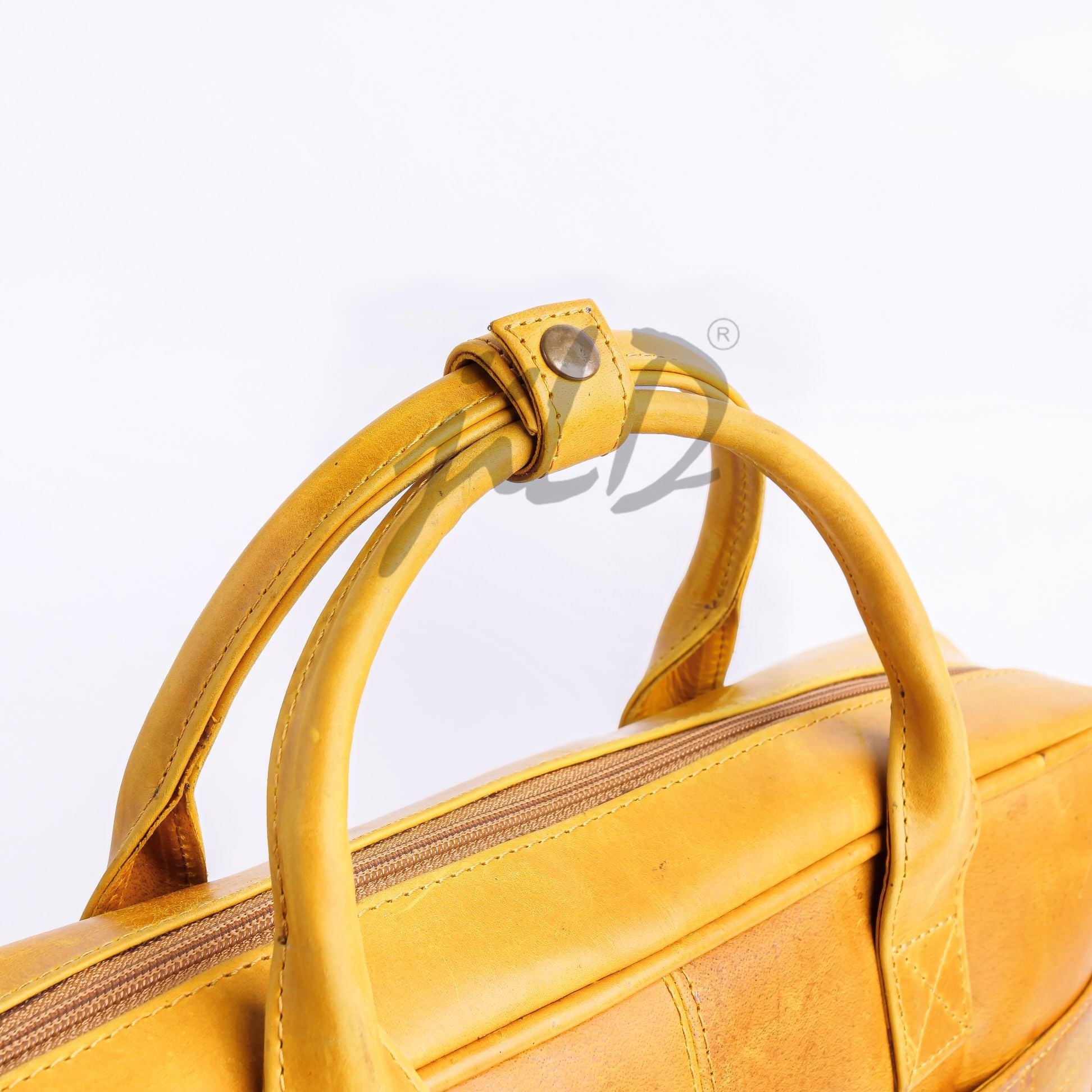 Everyday Companion Leather Laptop Bag - Camel Brown