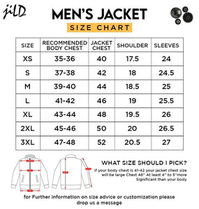 Jild Men's Classic Real Leather Trench Coat