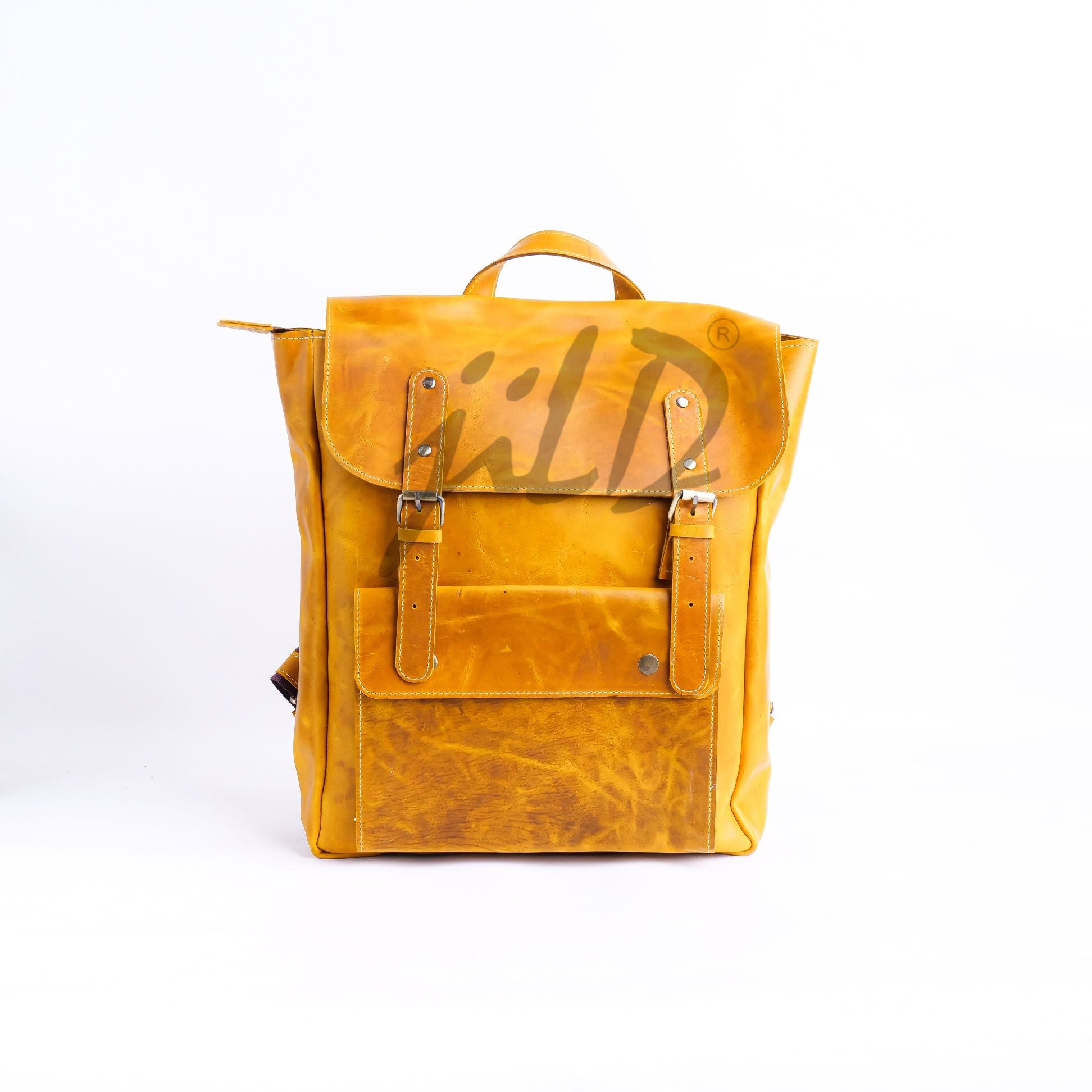 Nomad Vintage Leather Backpack - Camel Brown