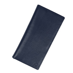 Executive Leather Long Wallet - Blue