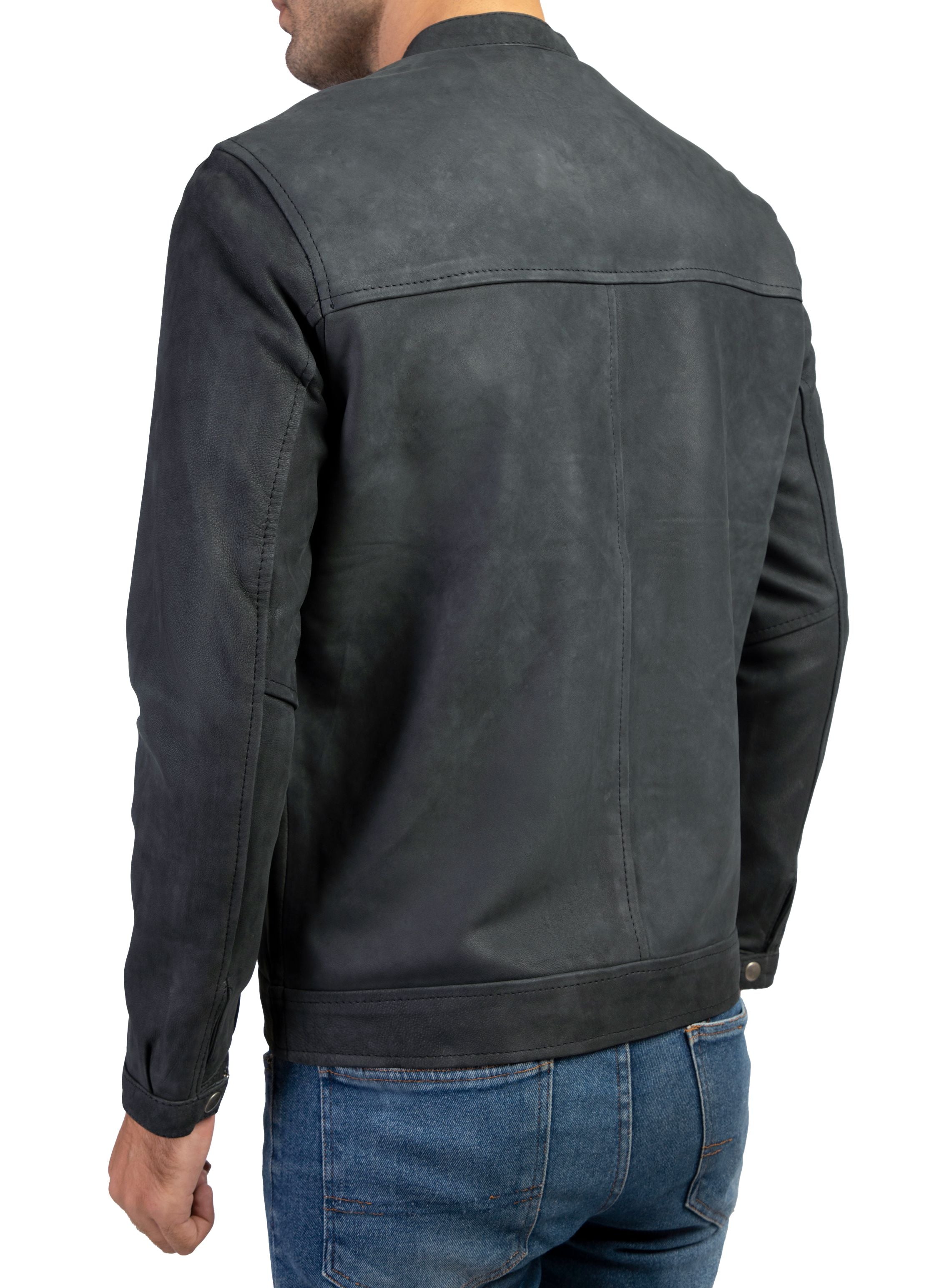 Mens Classic Suede Leather Jacket