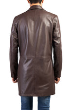 Load image into Gallery viewer, Jild Men&#39;s Classic Real Leather Trench Coat
