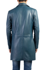 Load image into Gallery viewer, Jild Men&#39;s Classic Real Leather Trench Coat
