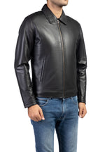 Load image into Gallery viewer, Men&#39;s Harrington Collar Shirt Premium Leather Jacket
