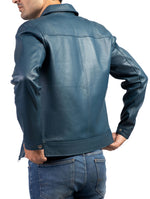 Load image into Gallery viewer, Men&#39;s Harrington Collar Shirt Premium Leather Jacket
