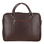 Load image into Gallery viewer, The Maverick Soft Grain Natural Milled Leather Laptop Bag
