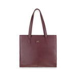 Load image into Gallery viewer, Everyday Women&#39;s Leather  Zipper Tote Bag-Maroon Oak
