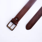 Load image into Gallery viewer, Rustic Leather Casual Jeans Belt For Men - Cognac Brown
