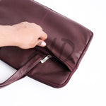 Load image into Gallery viewer, The Founder Ultra Slim Leather Laptop Bag-Burgundy
