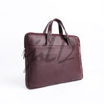 Load image into Gallery viewer, The Founder Ultra Slim Leather Laptop Bag-Burgundy
