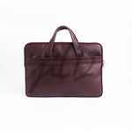 Load image into Gallery viewer, The Founder Ultra Slim Leather Laptop Bag-Burgundy
