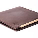 Load image into Gallery viewer, Mens Pure Leather Wallet Bifold Brown stripe
