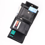 Load image into Gallery viewer, Compact Leather Wallet-Black
