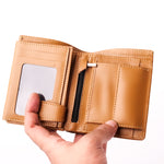 Load image into Gallery viewer, Compact Leather Wallet-Camel
