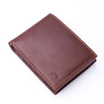 Load image into Gallery viewer, Minimalist Mens Leather Bi-Fold Wallet

