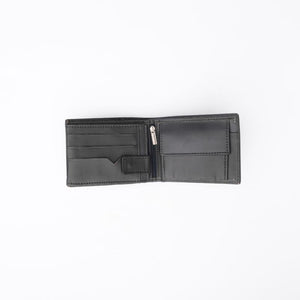 Minimalist Mens Leather Bi-Fold Wallet