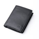 Load image into Gallery viewer, Compact Leather Wallet-Black
